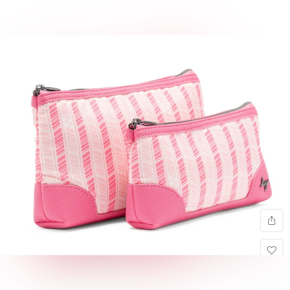 Lug Tootles 2 pc Zip Organizer in Pink Tourmaline - Picture 2 of 7